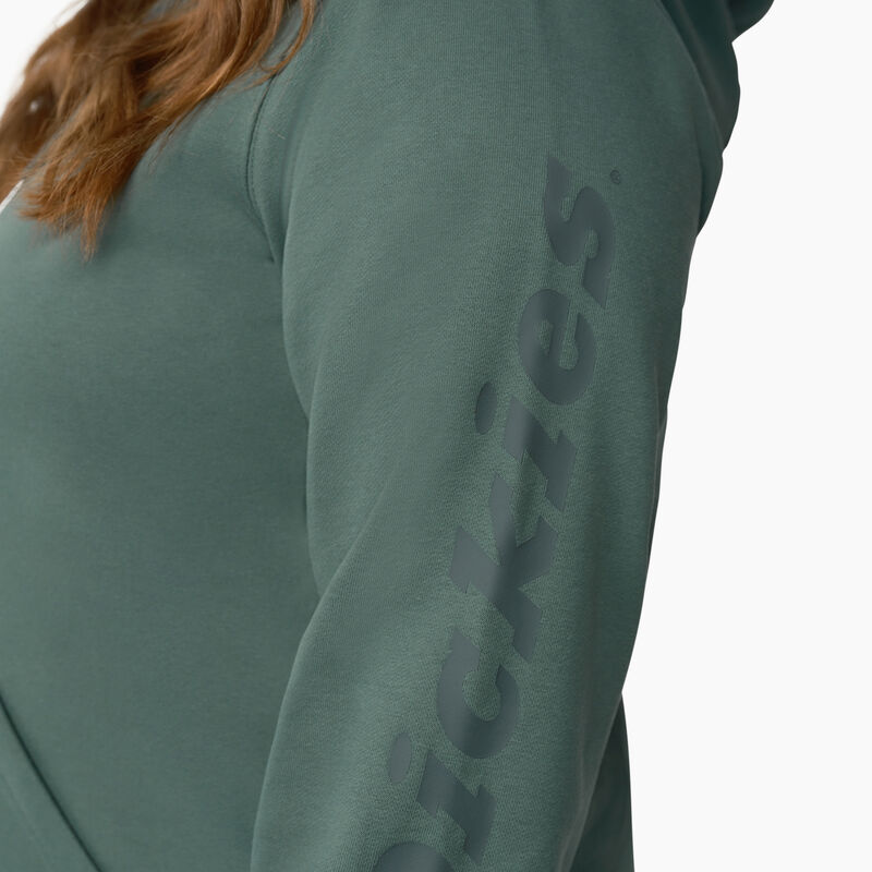 Dickies Plus Heavyweight Logo Sleeve Pullover Lincoln Green ID-LEds4A5e
