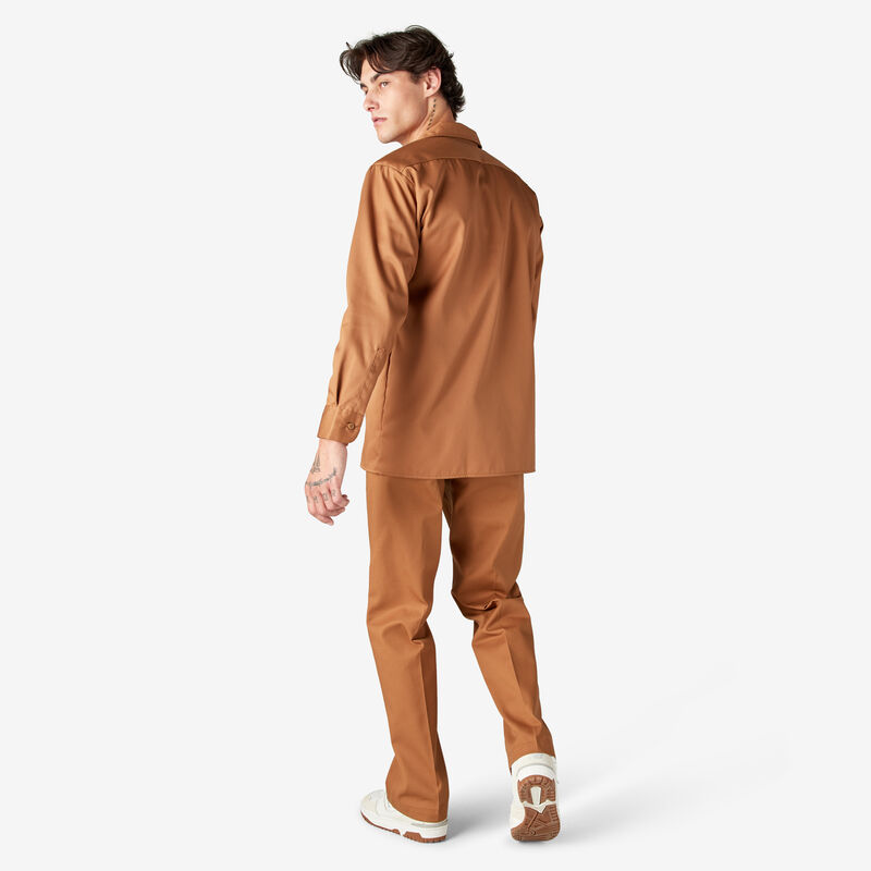 Dickies Long Sleeve Work Shirt Brown Duck ID-LQI4kqZP