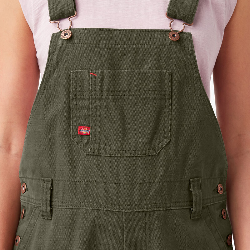 Dickies Relaxed Fit Bib Overalls Rinsed Moss Green ID-LVTzGkmO
