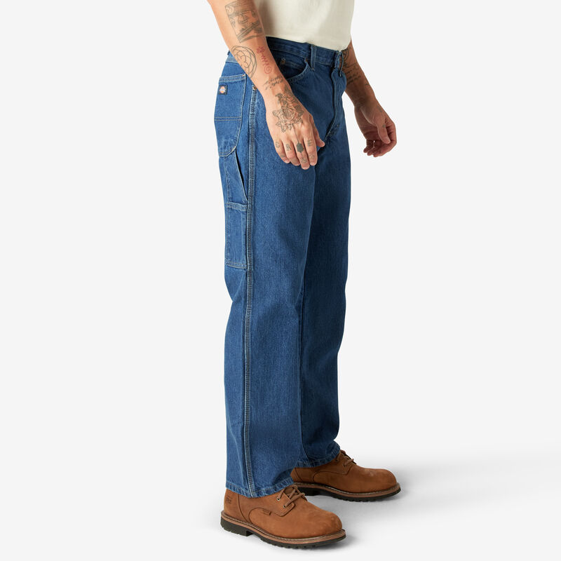 Dickies Relaxed Fit Heavyweight Carpenter Jeans Stonewashed Indigo Blue ID-LeT34tpP