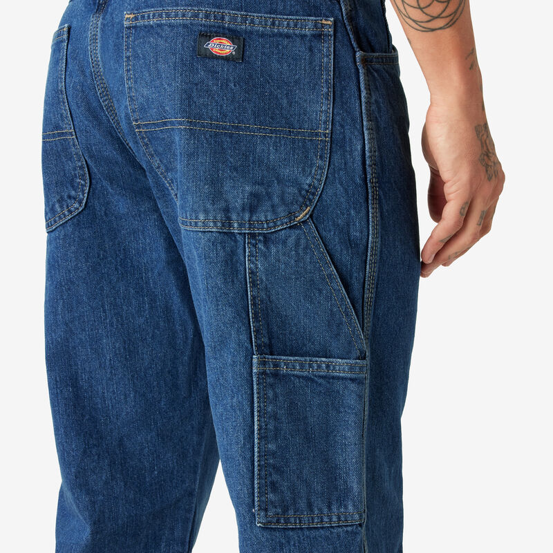 Dickies Relaxed Fit Heavyweight Carpenter Jeans Stonewashed Indigo Blue ID-LeT34tpP