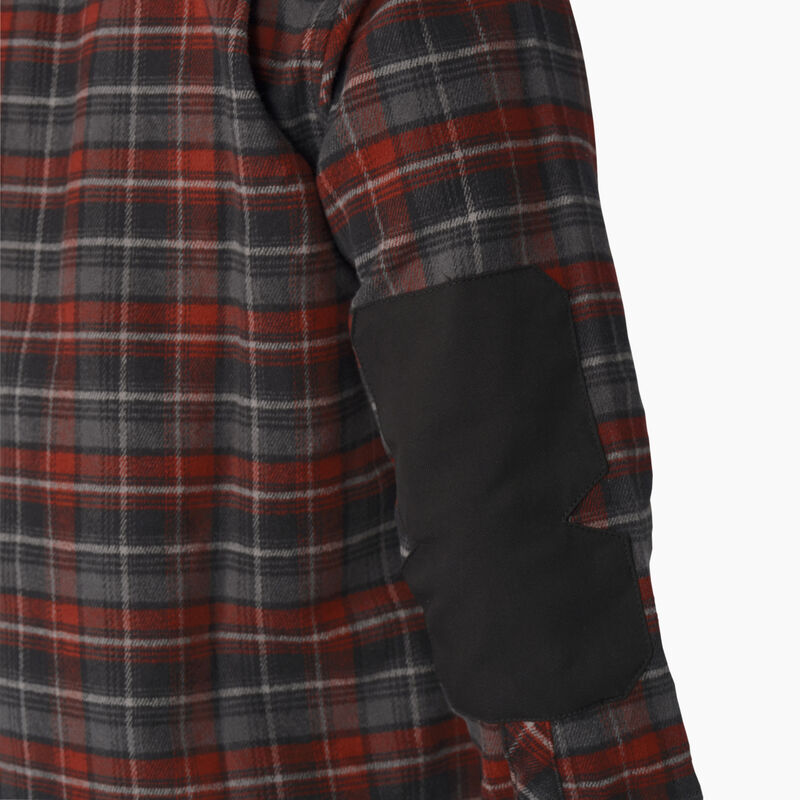 Dickies Heavyweight Brawny Flannel Shirt Burgundy Plaid ID-LmBncY6e