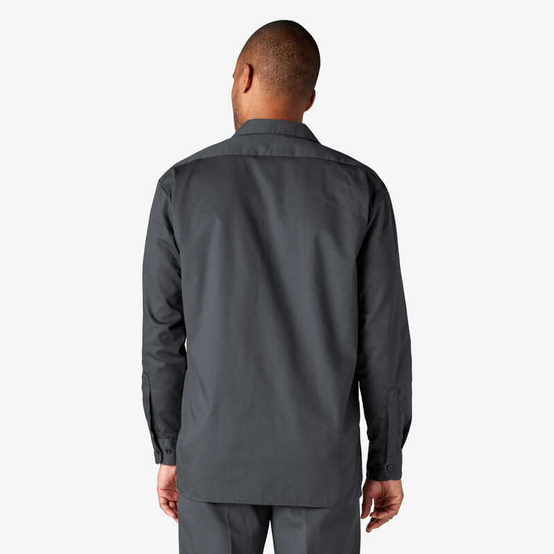 Dickies Long Sleeve Work Shirt Charcoal Gray ID-LqTOBC8i
