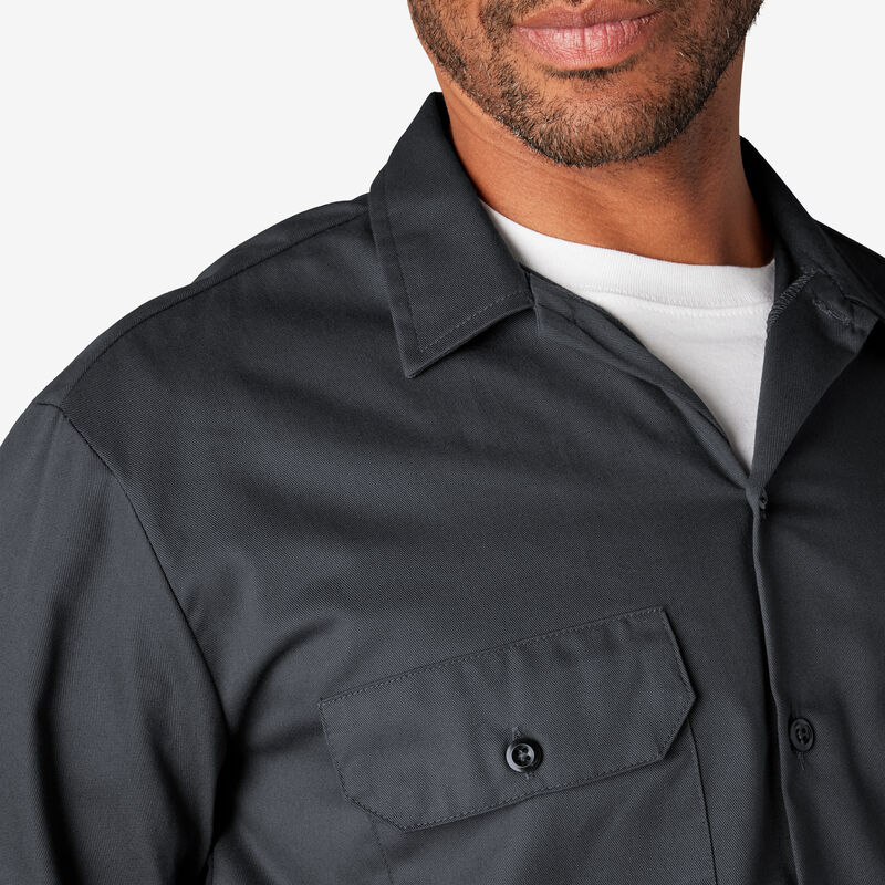 Dickies Long Sleeve Work Shirt Charcoal Gray ID-LqTOBC8i
