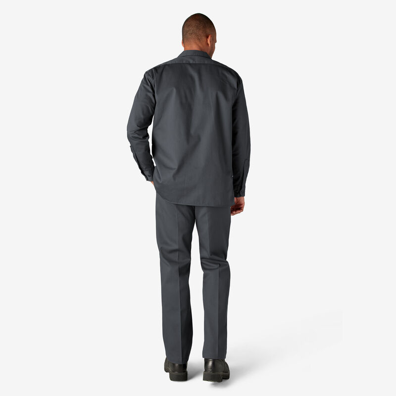 Dickies Long Sleeve Work Shirt Charcoal Gray ID-LqTOBC8i