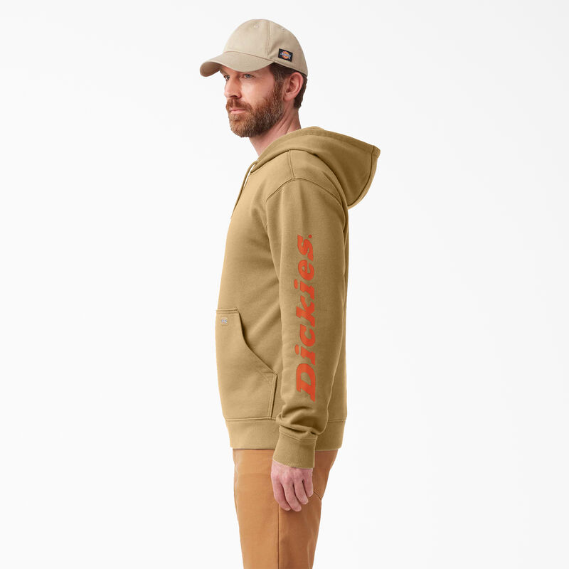 Dickies Water Repellent Logo Sleeve Hoodie Nubuck ID-LroIDdv7