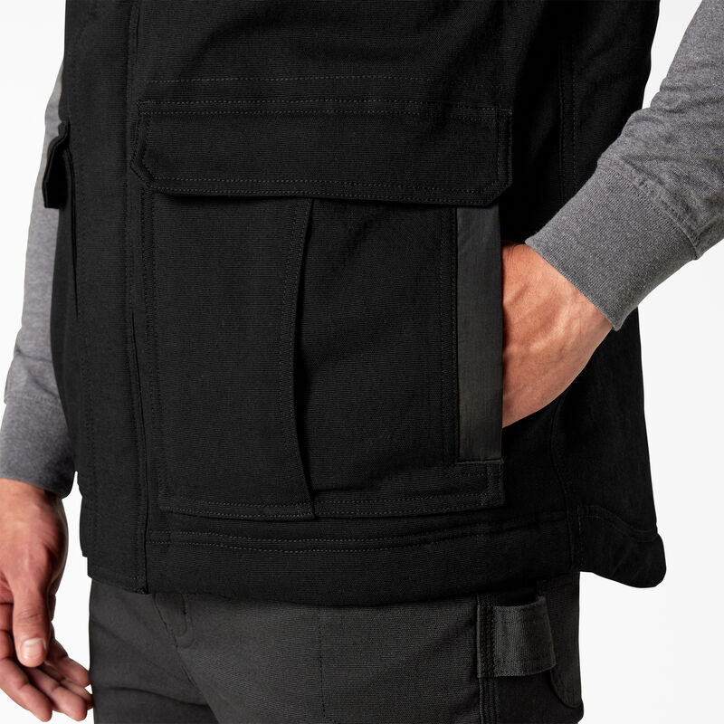 Dickies Flex Duck Canvas Insulated Vest Black ID-LwwsTcqK