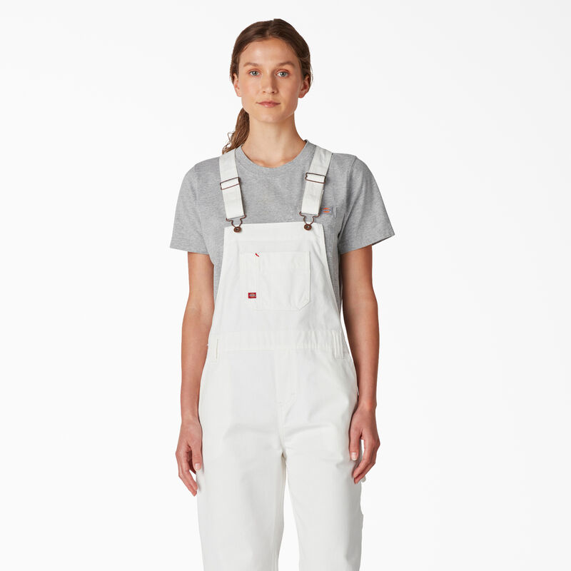Dickies Relaxed Fit Bib Overalls White ID-LyglbhG8