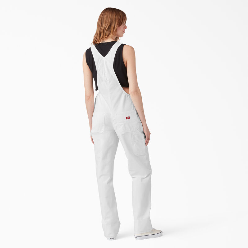Dickies Relaxed Fit Bib Overalls White ID-LyglbhG8