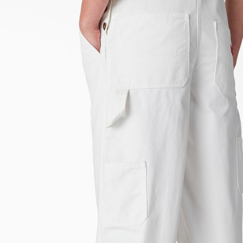 Dickies Relaxed Fit Bib Overalls White ID-LyglbhG8