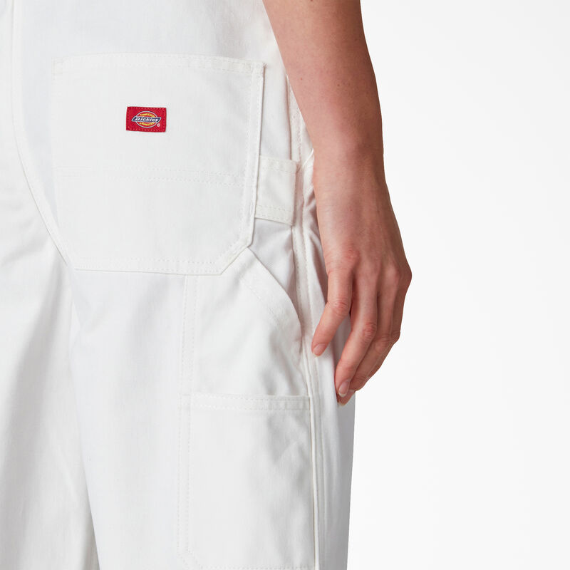 Dickies Relaxed Fit Bib Overalls White ID-LyglbhG8