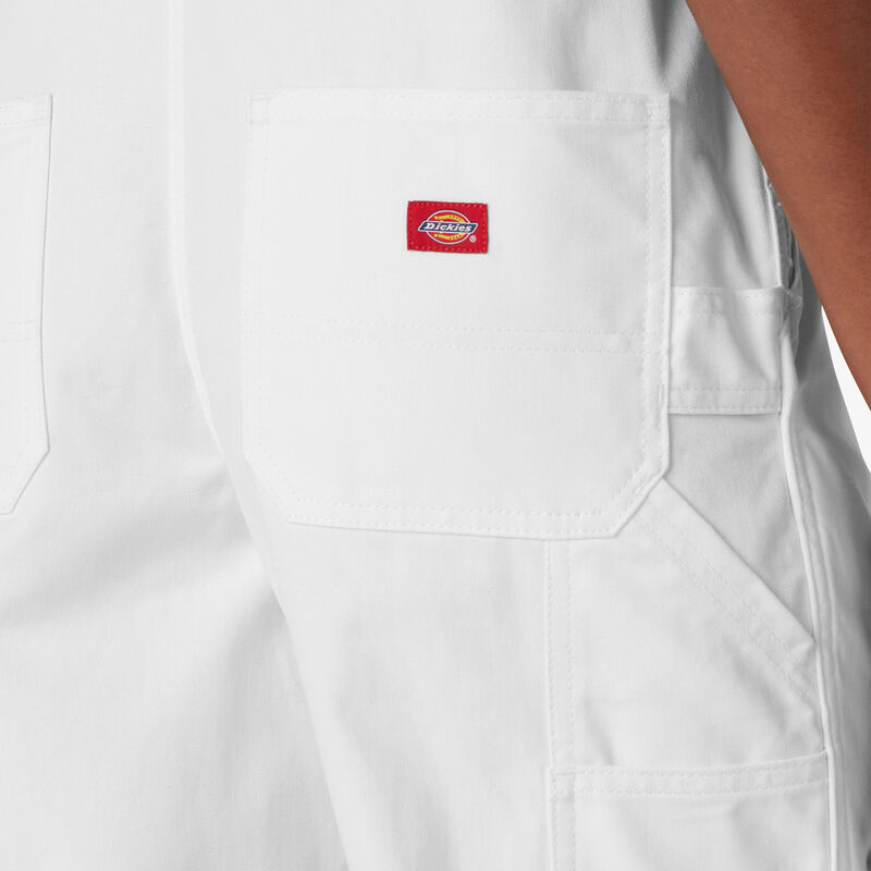 Dickies Relaxed Fit Bib Overalls White ID-LyglbhG8