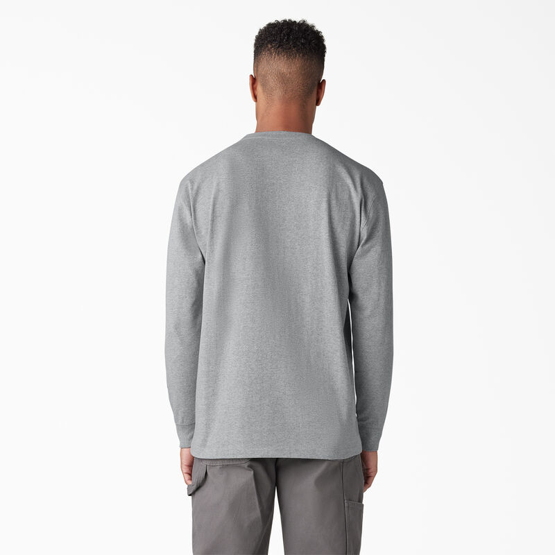 Dickies Long Sleeve Heavyweight Logo T-Shirt Heather Gray ID-M5167R6N