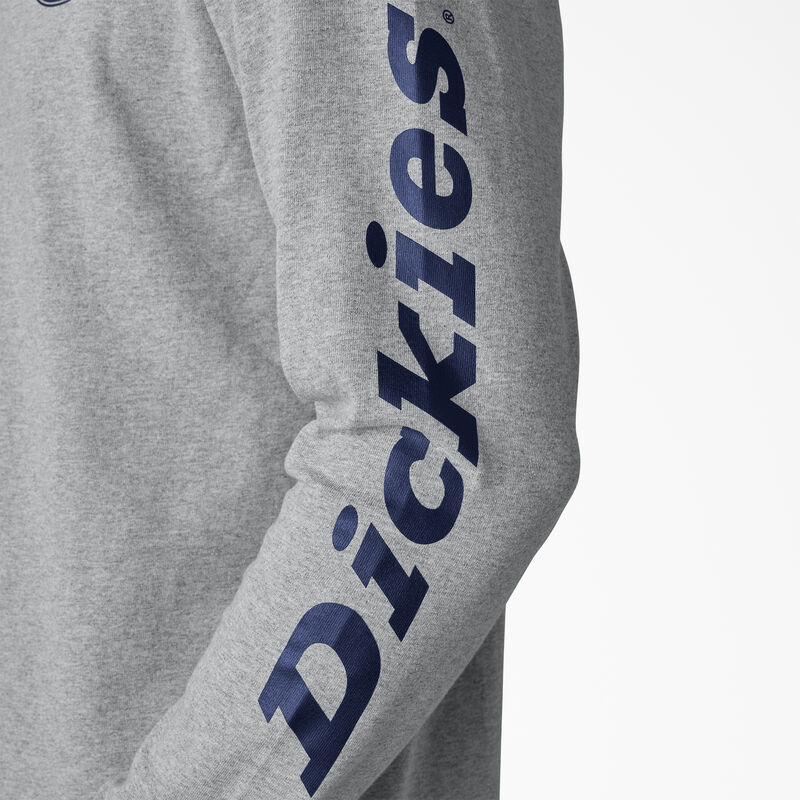 Dickies Long Sleeve Heavyweight Logo T-Shirt Heather Gray ID-M5167R6N