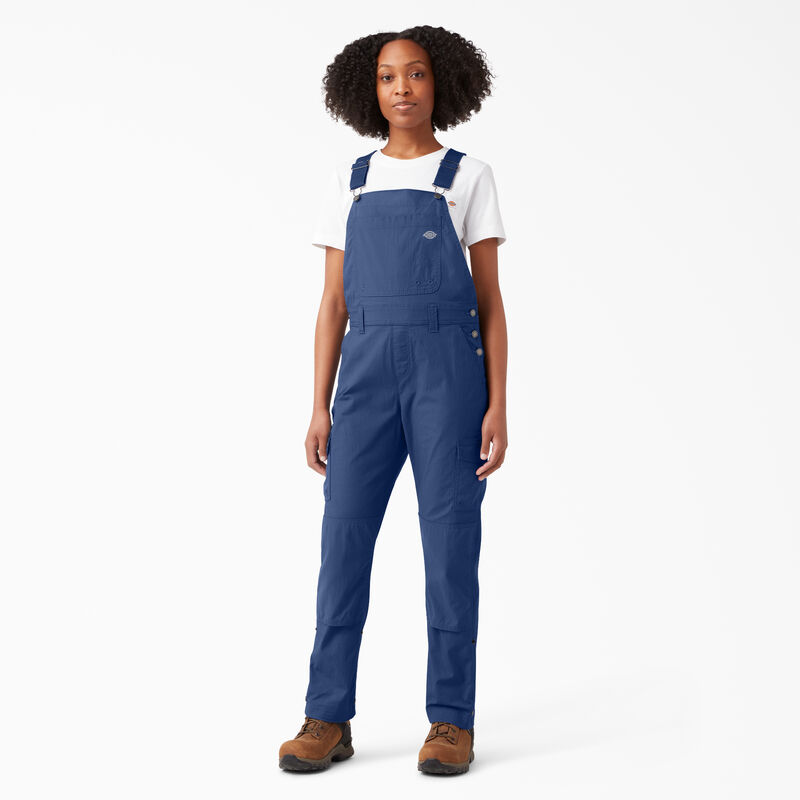 Dickies Cooling Ripstop Bib Overalls Rinsed Retro Indigo ID-MFPpOQBU