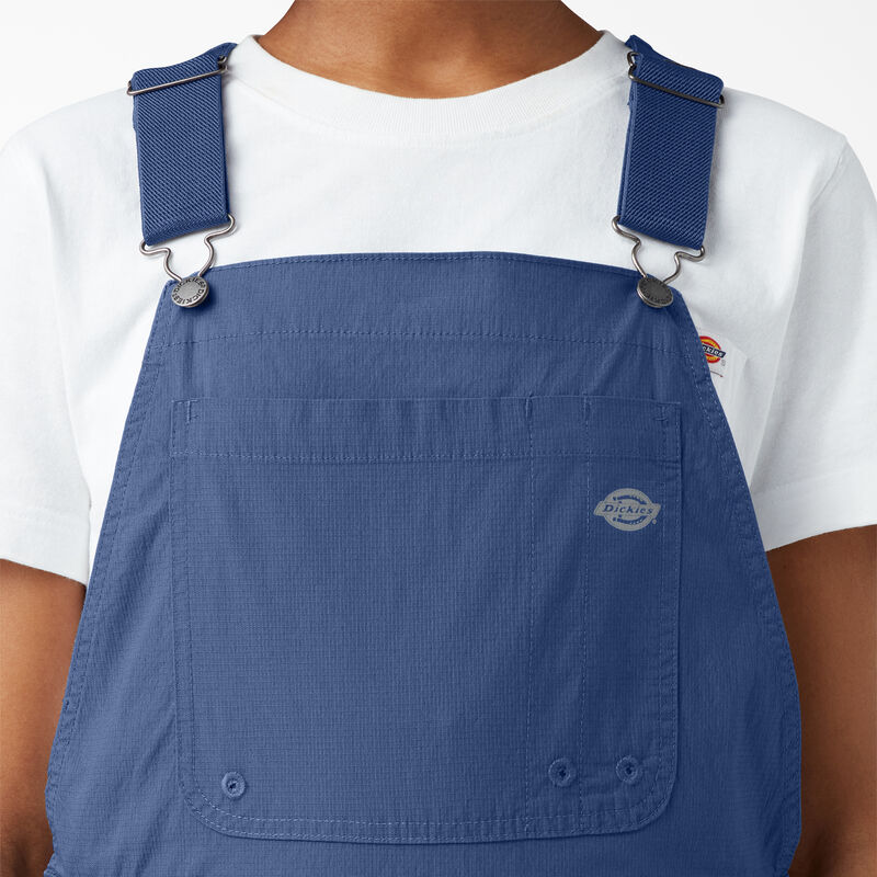 Dickies Cooling Ripstop Bib Overalls Rinsed Retro Indigo ID-MFPpOQBU