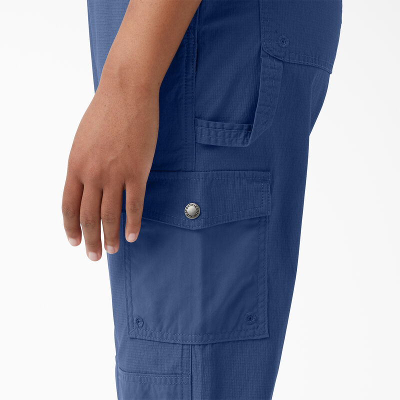 Dickies Cooling Ripstop Bib Overalls Rinsed Retro Indigo ID-MFPpOQBU