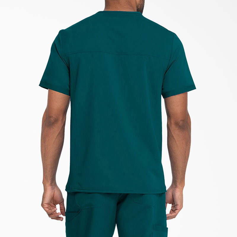 Dickies Men's Balance V-Neck Scrub Top Caribbean Blue ID-MWCvb6uw