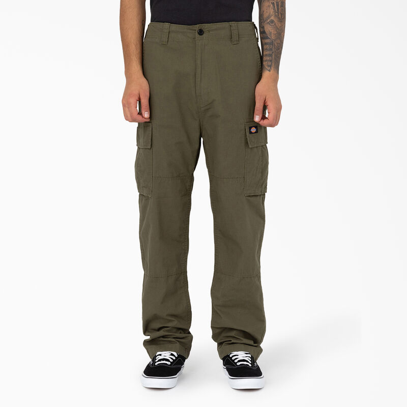 Dickies Eagle Bend Relaxed Fit Double Knee Cargo Pants Military Green ID-MWcNmEgA