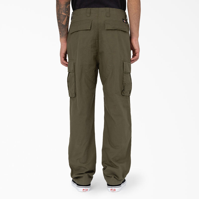 Dickies Eagle Bend Relaxed Fit Double Knee Cargo Pants Military Green ID-MWcNmEgA
