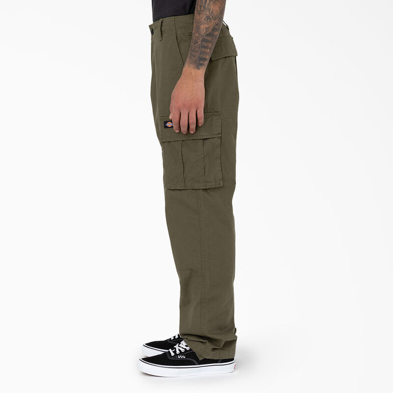 Dickies Eagle Bend Relaxed Fit Double Knee Cargo Pants Military Green ID-MWcNmEgA