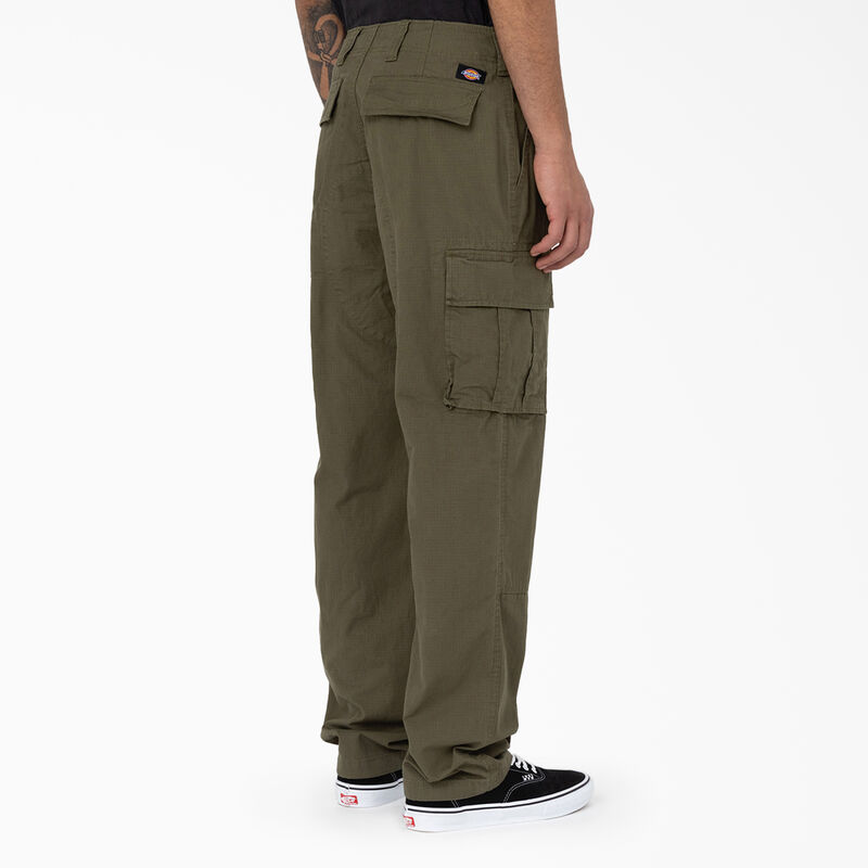 Dickies Eagle Bend Relaxed Fit Double Knee Cargo Pants Military Green ID-MWcNmEgA