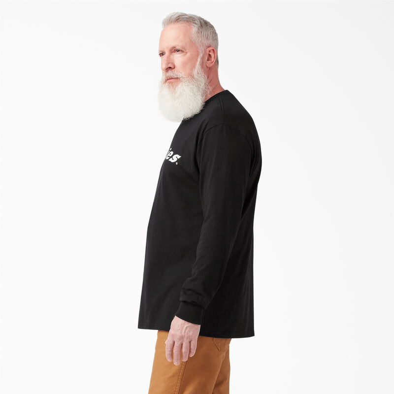 Dickies Long Sleeve Regular Fit Icon Graphic T-Shirt Black ID-MbmLZtqM
