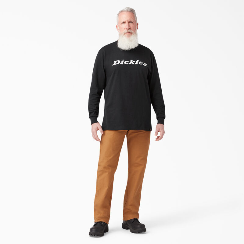 Dickies Long Sleeve Regular Fit Icon Graphic T-Shirt Black ID-MbmLZtqM
