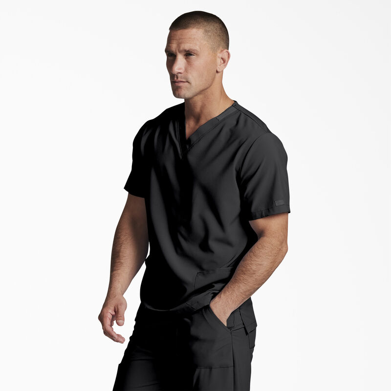 Dickies Unisex EDS Essentials V-Neck Scrub Top Black ID-MeCvbq8c