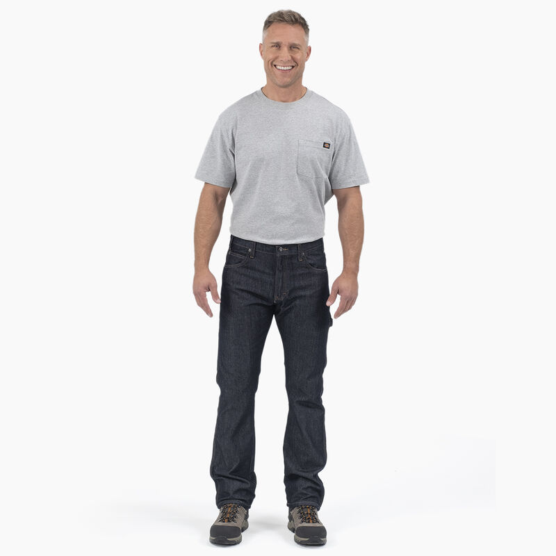 Dickies FLEX Regular Fit Carpenter Jeans Rinsed Indigo Blue ID-MkVSB7If