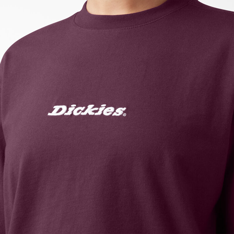 Dickies Loretto Long Sleeve Cropped T-Shirt Grape Wine ID-MqruCU5W