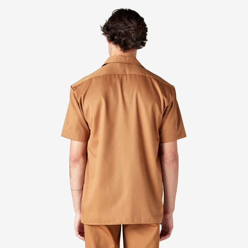 Dickies Short Sleeve Work Shirt Brown Duck ID-MswdJMVG