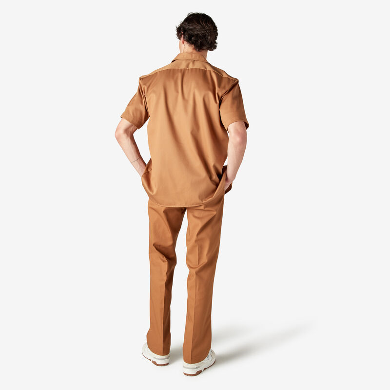 Dickies Short Sleeve Work Shirt Brown Duck ID-MswdJMVG