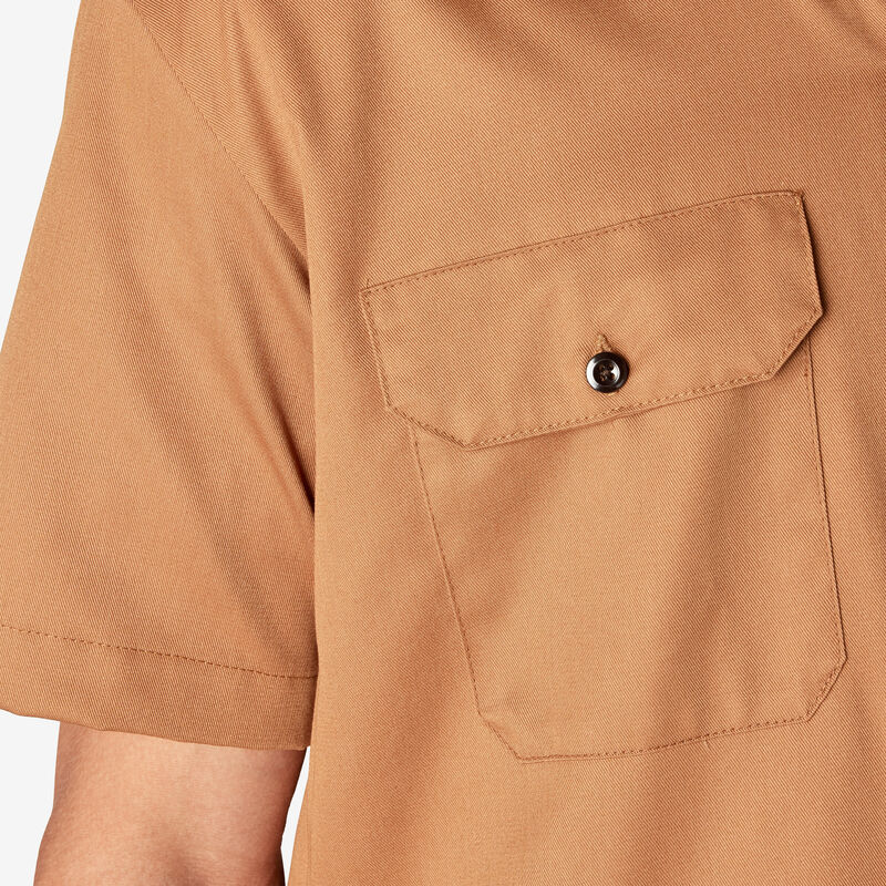 Dickies Short Sleeve Work Shirt Brown Duck ID-MswdJMVG