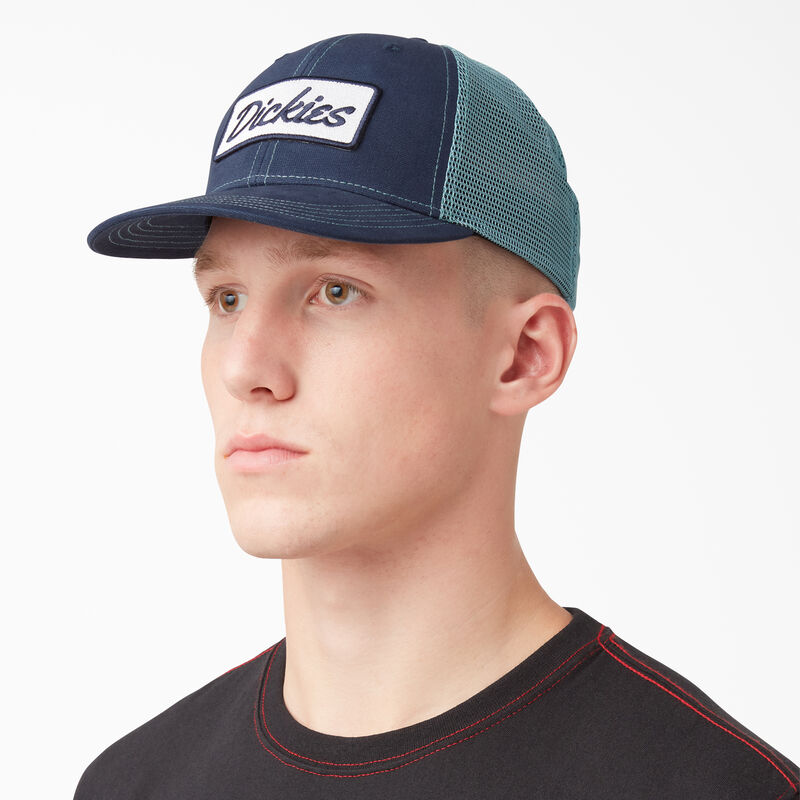 Dickies Patch Logo Trucker Cap Ink Navy/Porcelain ID-MwdAAITO