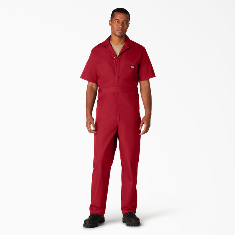 Dickies Short Sleeve Coveralls Red ID-MyU6vbP5