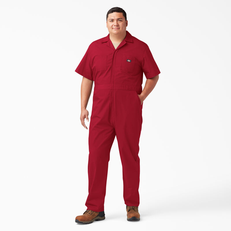 Dickies Short Sleeve Coveralls Red ID-MyU6vbP5