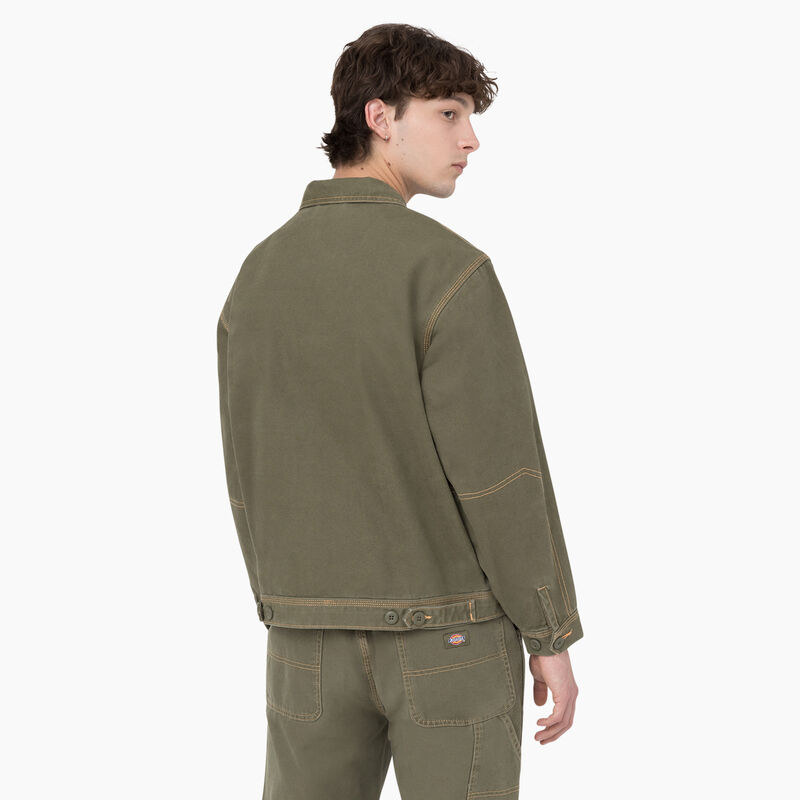 Dickies Duck Contrast Stitch Jacket Stonewashed Military Green ID-N1kHlBgw