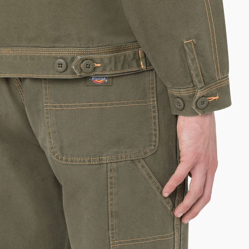 Dickies Duck Contrast Stitch Jacket Stonewashed Military Green ID-N1kHlBgw