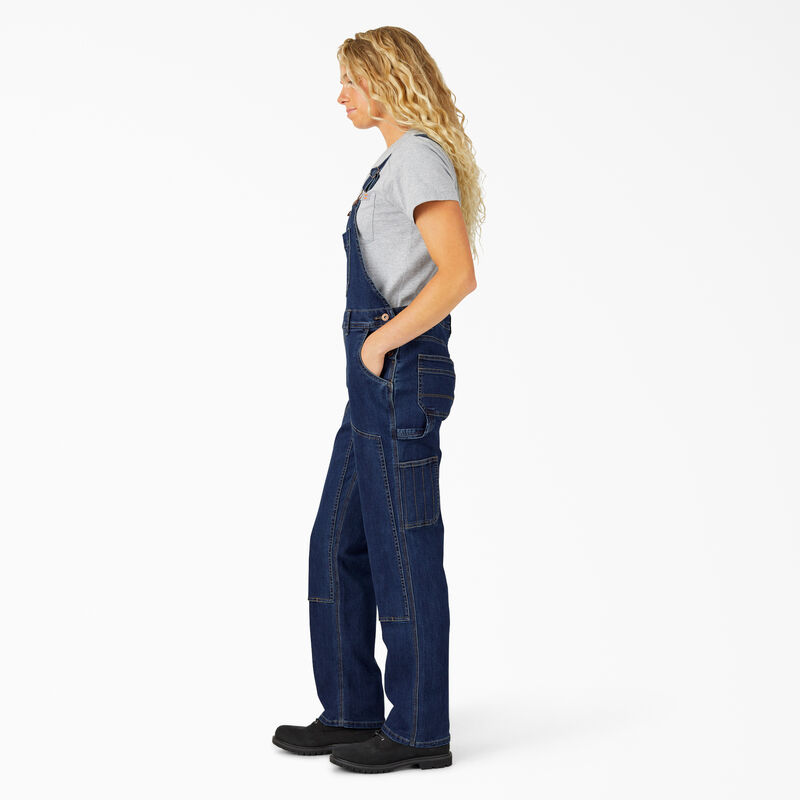 Dickies Straight Fit Denim Double Front Bib Overalls Stonewashed Dark Blue ID-N8nCZbYT
