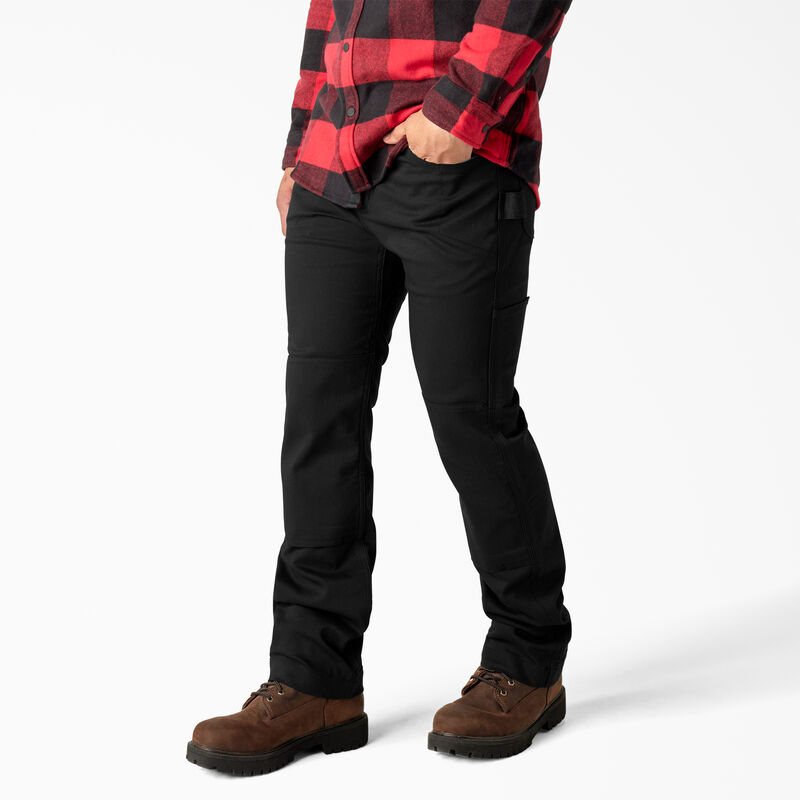 Dickies Slim Fit Duck Canvas Double Knee Pants Black ID-NL8EyFjL