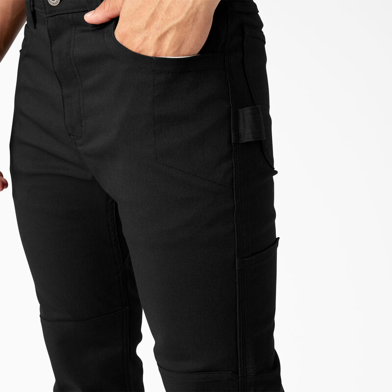Dickies Slim Fit Duck Canvas Double Knee Pants Black ID-NL8EyFjL