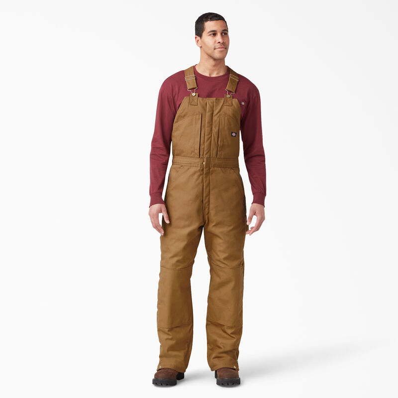 Dickies Duck Insulated Bib Overalls Brown Duck ID-NL9pc9R9