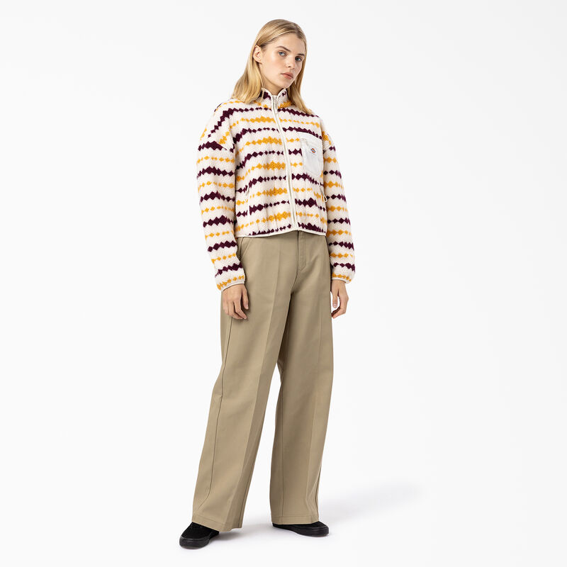 Dickies Falkville Fleece Jacket Ecru/Grape ID-NMNxS76a