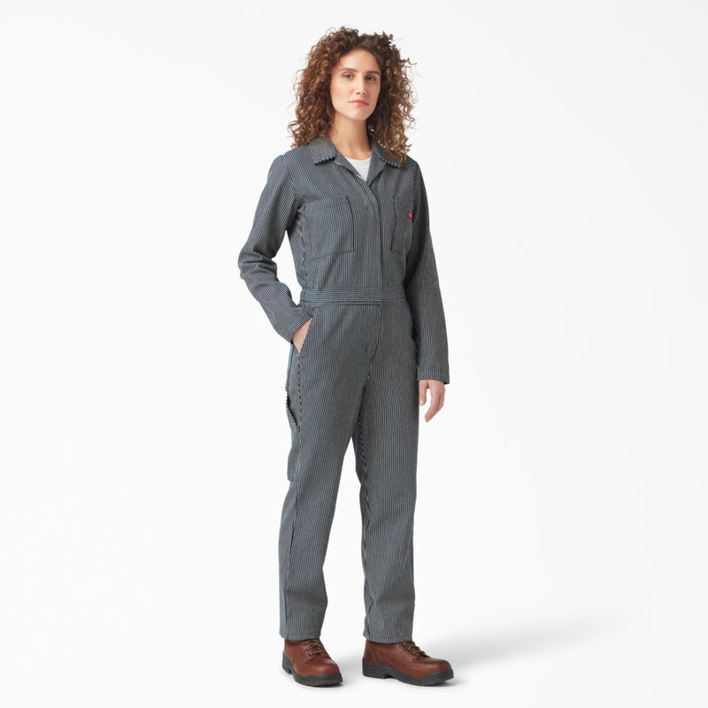 Dickies Relaxed Fit Long Sleeve Hickory Stripe Coveralls Regular ID-NWdkssuk