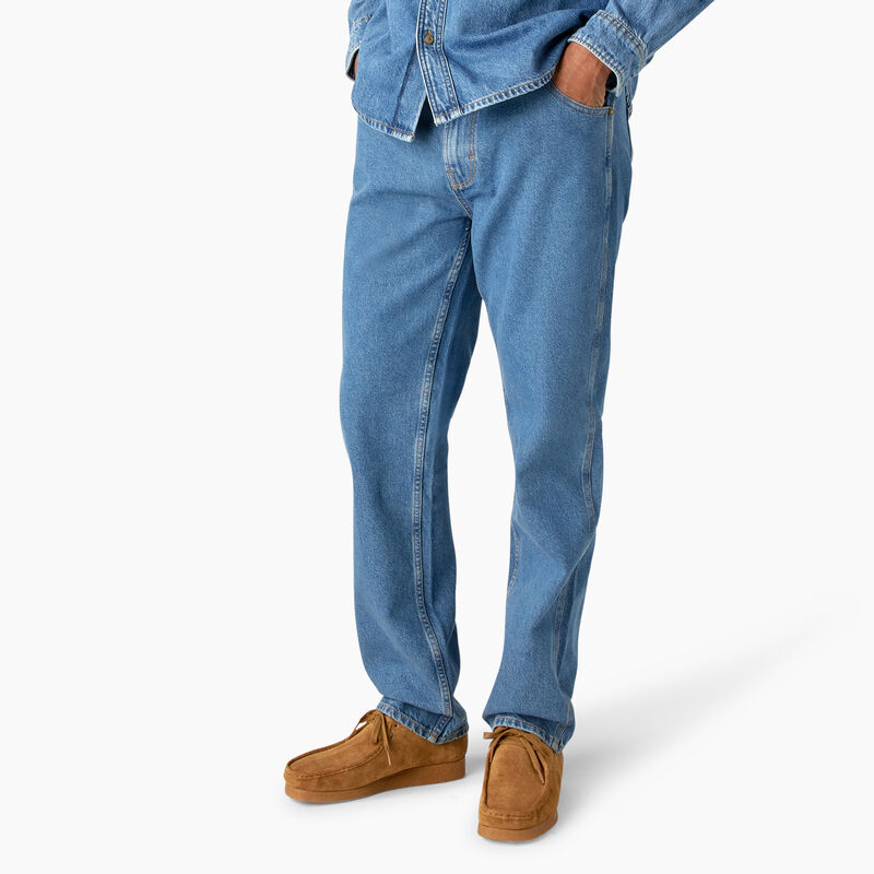Dickies Houston Relaxed Fit Jeans Chambray Light Blue ID-Nc2nfmQ4