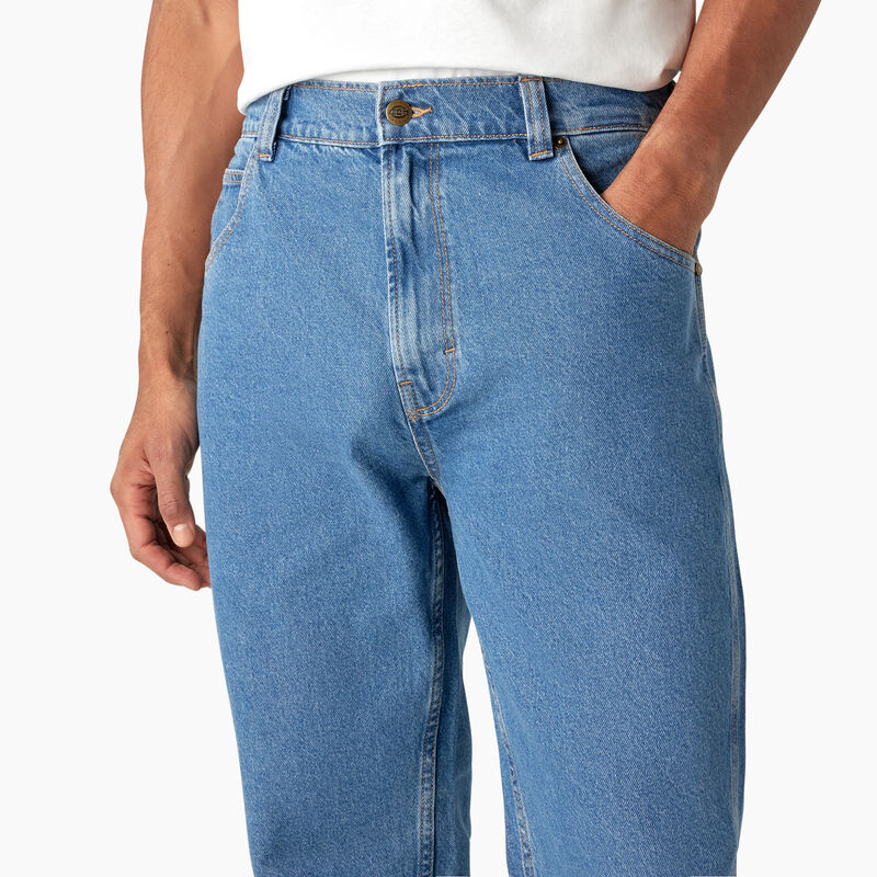 Dickies Houston Relaxed Fit Jeans Chambray Light Blue ID-Nc2nfmQ4