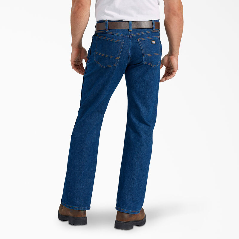 Dickies FLEX Active Waist Regular Fit Jeans Rinsed Indigo Blue ID-O3uq96Rx