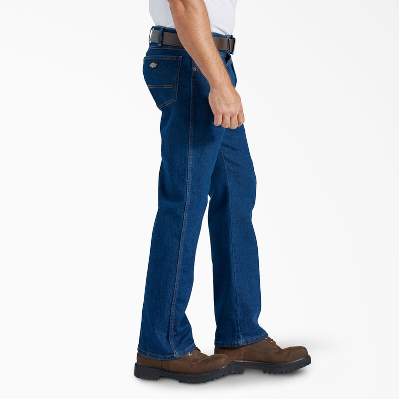 Dickies FLEX Active Waist Regular Fit Jeans Rinsed Indigo Blue ID-O3uq96Rx