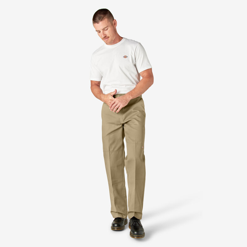 Dickies Loose Fit Double Knee Work Pants Khaki ID-O6PJoa1U